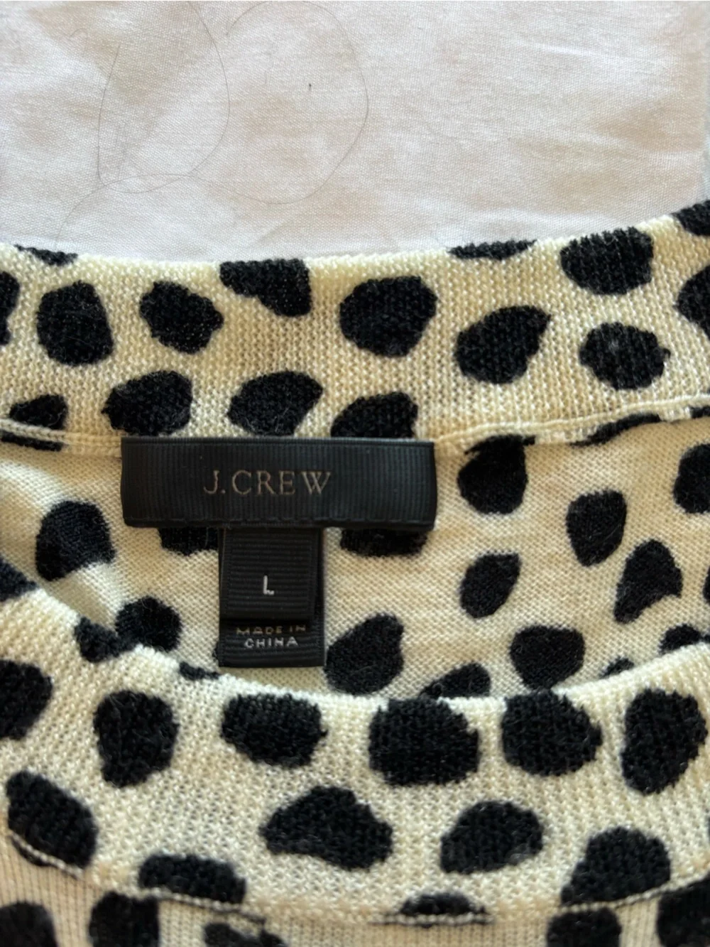 Vintage J. Crew Animal Print Wool-blend Sweater